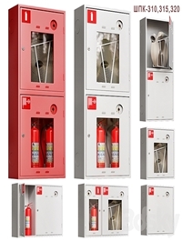 Fire cabinet set