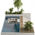 Backyard and Landscape Furniture with Pool 02