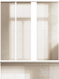 Linen Tulle Panel Blinds