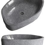 River stone sink