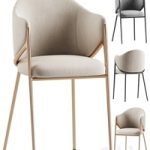 Richmond Gwen Chair Khaki Velvet