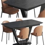 Boconcept Alicante table Princeton chair
