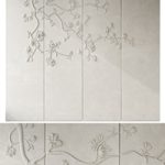 Japandi Floral Wall Panels