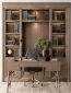 Classic Boss Desk and Library Wood Set – Office Furniture 278