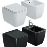 Toilet bowl WellWant Tesoro WWU01111W suspended with seat Microlift