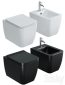 Toilet bowl WellWant Tesoro WWU01111W suspended with seat Microlift