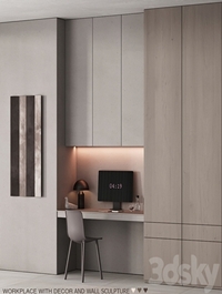 220 office furniture 06 workplace 02 minimal gray stucco