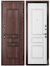 Entrance door staleks Verona V22 Dark Nut Patine