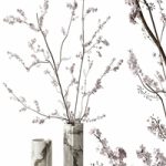Decorative set with blossoming branches