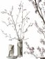 Decorative set with blossoming branches