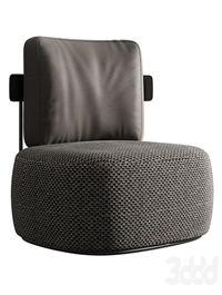 Armchair Pierre by Flou (two versions)