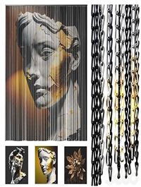 Curtain made of chains