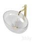 Oval cristal sink with Rea Lungo ART L.Gold mixer