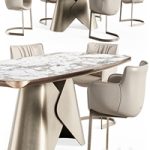 Scott ceramic table Rhonda chair