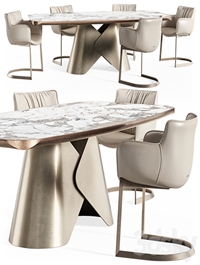 Scott ceramic table Rhonda chair