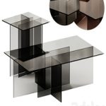 Westwing Collection Anouk Glass Side and Coffee Table