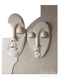 3d wall panel of the Face