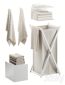Bathroom set with laundry basket