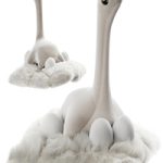 Plush dinosaur with eggs