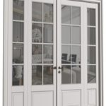 Doors in classical style.Exterior Modern French Doors