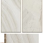 Boho Beige Relief Plaster Wall Art C-625