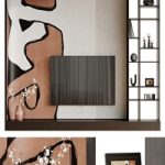 Wall composition. TV zone set