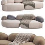 Moroso Pebble Rubble Sofa