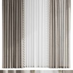 Curtains with pom-poms for the nursery