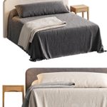 Zara Home bed with nightstand