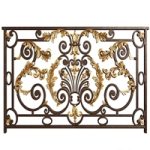 Classic forging wrought iron railing