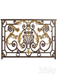 Classic forging wrought iron railing