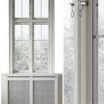 Classic window with radiator screen 005