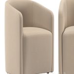 AURELIE BARRELBACK FABRIC ARMCHAIR