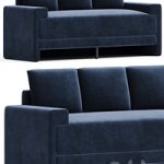 CAMDEN INK BLUE VELVET SOFA