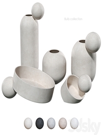 Bulb collection vases