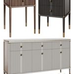 Art Deco chest of drawers and bedside table 09