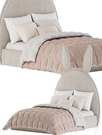 Baby bed with ears