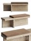 CB2 Pierre Travertine Bench