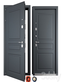 Entrance metal door Scandi 3 (Holz)