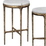 HADDEUS MARBLE ROUND SIDE TABLE