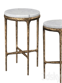 HADDEUS MARBLE ROUND SIDE TABLE