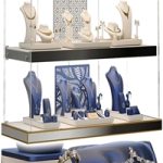 Jewelry showcase for a store 2. Jewelry stand. Display