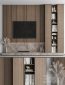 TV Wall Stone and Wood – Set 53