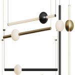 Orion Globe Linear Suspension Light by Lee Broom Orion Globe Linear Suspension Light by Lee Broom