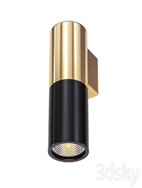 Spot Illumination Sconce Black & Copper