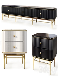 Chest of drawers and bedside tables Art Deco 03. Nightstand, Tvstand by LaLume