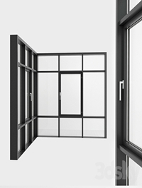 Panoramic glazing. Stained glass. 99