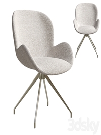 Boucle dining chair