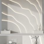 Modern Headboard with light