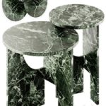 NICOLINE MONDRIAN Round marble coffee table